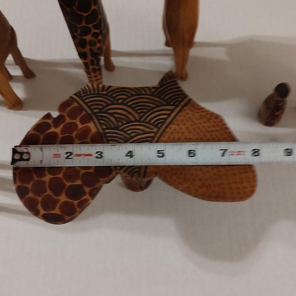 Hand Carved African Party Animal Set - Picture 15 of 16